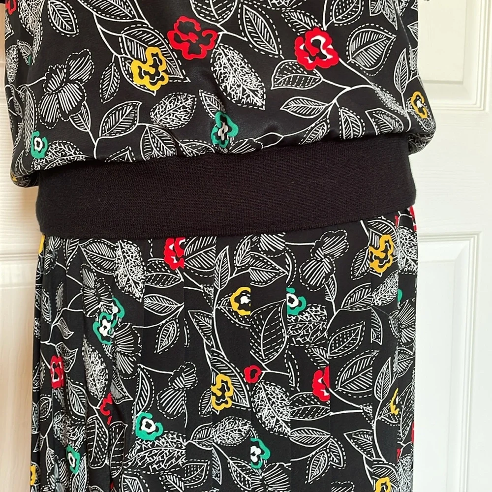 Vintage Alfred Dunner‎ Floral Matching Skirt & Top Set Size 12/14